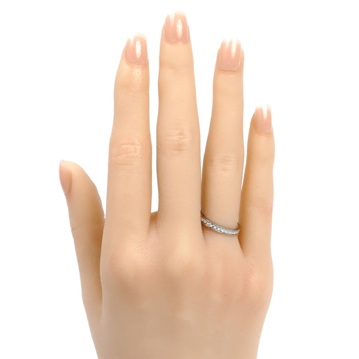 CARTIER カルティエ Pt950プラチナ バレリーナ フルエタニティ リング・指輪 B4072048 ダイヤモンド 8号 48 2.1g レディース【中古】【美品】