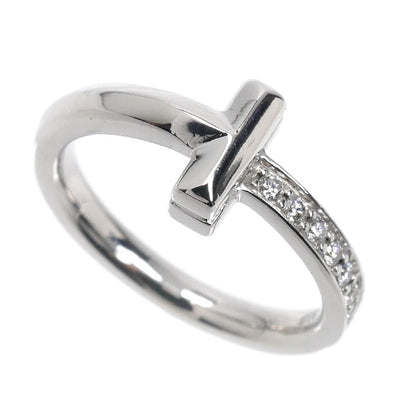 TIFFANY&Co. ティファニー K18WG ホワイトゴールド Tワン リング・指輪 67795474 ダイヤモンド 7号 3.8g レディース【中古】【美品】