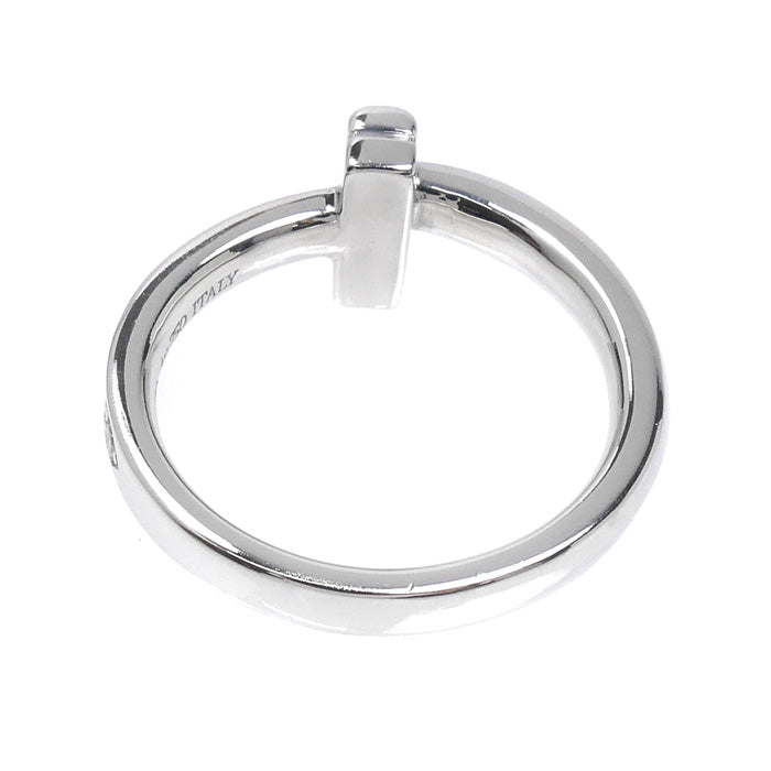 TIFFANY&Co. ティファニー K18WG ホワイトゴールド Tワン リング・指輪 67795474 ダイヤモンド 7号 3.8g レディース【中古】【美品】