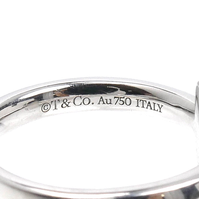 TIFFANY&Co. ティファニー K18WG ホワイトゴールド Tワン リング・指輪 67795474 ダイヤモンド 7号 3.8g レディース【中古】【美品】