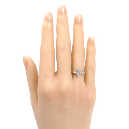 TIFFANY&Co. ティファニー K18WG ホワイトゴールド Tワン リング・指輪 67795474 ダイヤモンド 7号 3.8g レディース【中古】【美品】