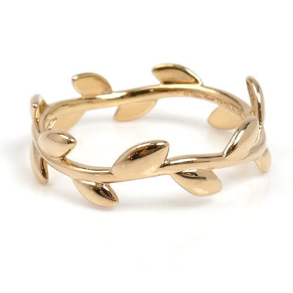 TIFFANY&Co. ティファニー K18PG ピンクゴールド オリーブリーフ ナロー リング・指輪 60146088 14号 2.5g レディース【中古】【美品】