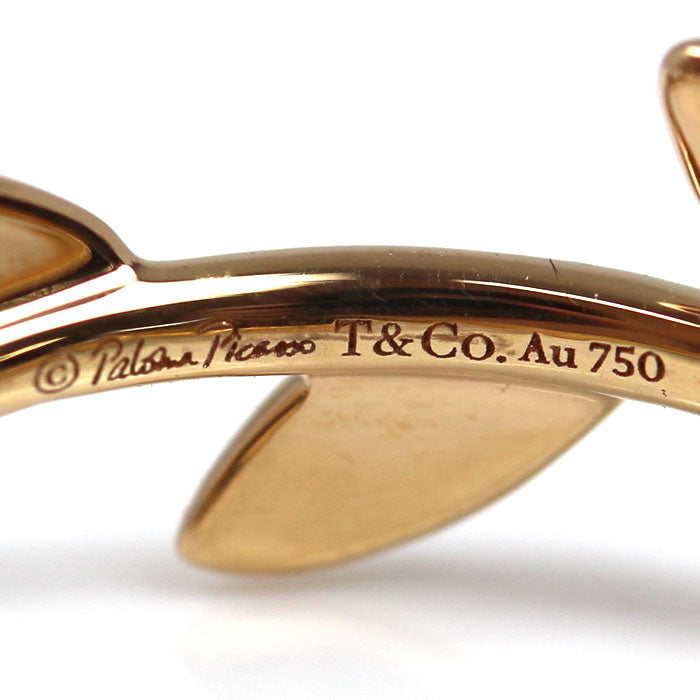 TIFFANY&Co. ティファニー K18PG ピンクゴールド オリーブリーフ ナロー リング・指輪 60146088 14号 2.5g レディース【中古】【美品】