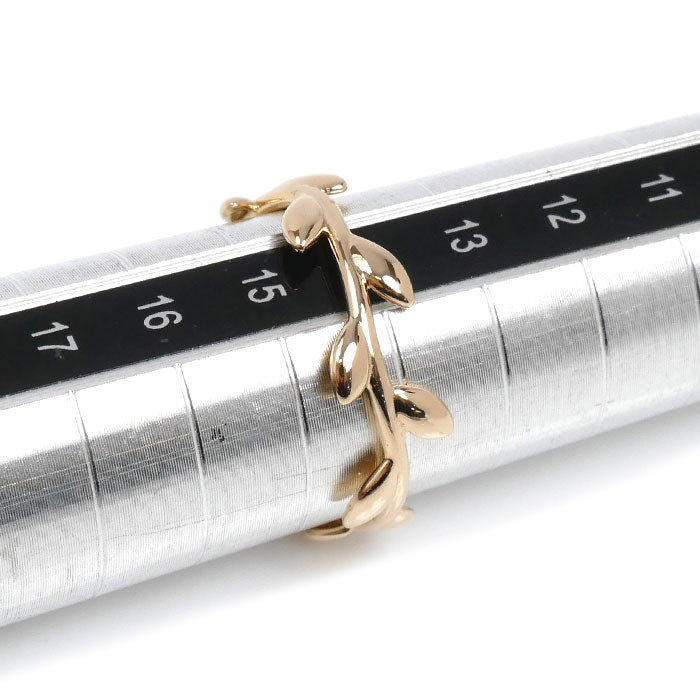 TIFFANY&Co. ティファニー K18PG ピンクゴールド オリーブリーフ ナロー リング・指輪 60146088 14号 2.5g レディース【中古】【美品】