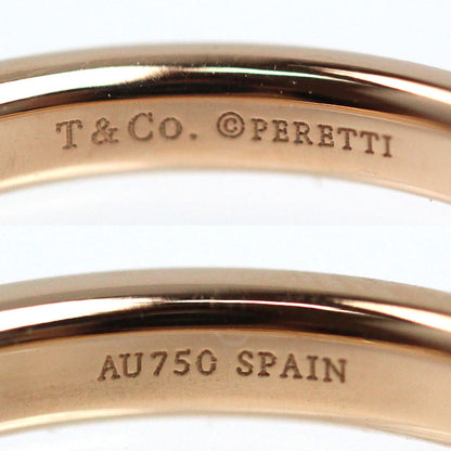 TIFFANY&Co. ティファニー K18PG ピンクゴールド スタッキングバンド 8P ダイヤ リング・指輪 ダイヤモンド 17.5号 4g レディース【中古】【美品】