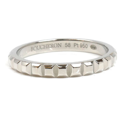 Boucheron ブシュロン Pt950プラチナ クルドパリ ミディアム リング・指輪 JAL00109 17.5号 58 5.2g ユニセックス【中古】【美品】