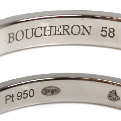 Boucheron ブシュロン Pt950プラチナ クルドパリ ミディアム リング・指輪 JAL00109 17.5号 58 5.2g ユニセックス【中古】【美品】