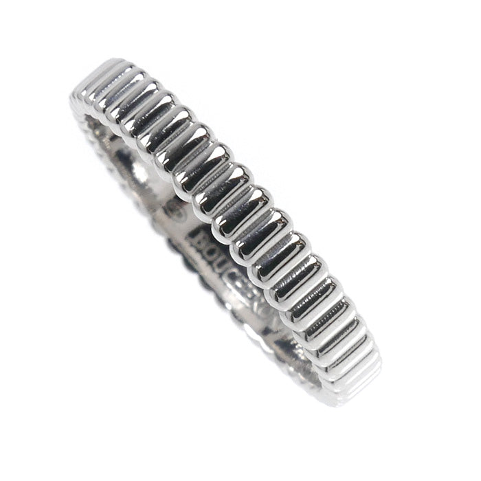 Boucheron ブシュロン K18WG ホワイトゴールド キャトル グログラン リング・指輪 JAL01170 14号 54 3.3g レディース【中古】【美品】