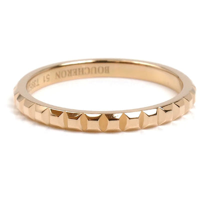 Boucheron ブシュロン K18PG ピンクゴールド クルドパリ スモール リング・指輪 JAL01164 11号 51 2.1g レディース【中古】【美品】