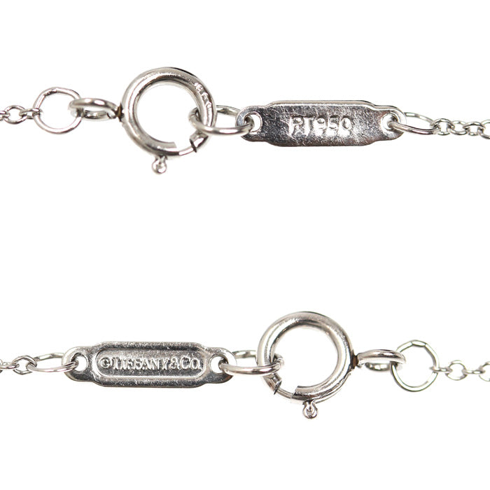 TIFFANY&Co. ティファニー Pt950プラチナ ソリティア ネックレス ダイヤモンド0.41ct 2.5g 42cm レディース【中古】【美品】