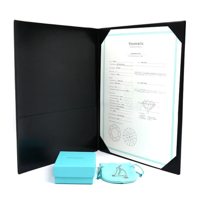 TIFFANY&Co. ティファニー Pt950プラチナ ソリティア ネックレス ダイヤモンド0.41ct 2.5g 42cm レディース【中古】【美品】