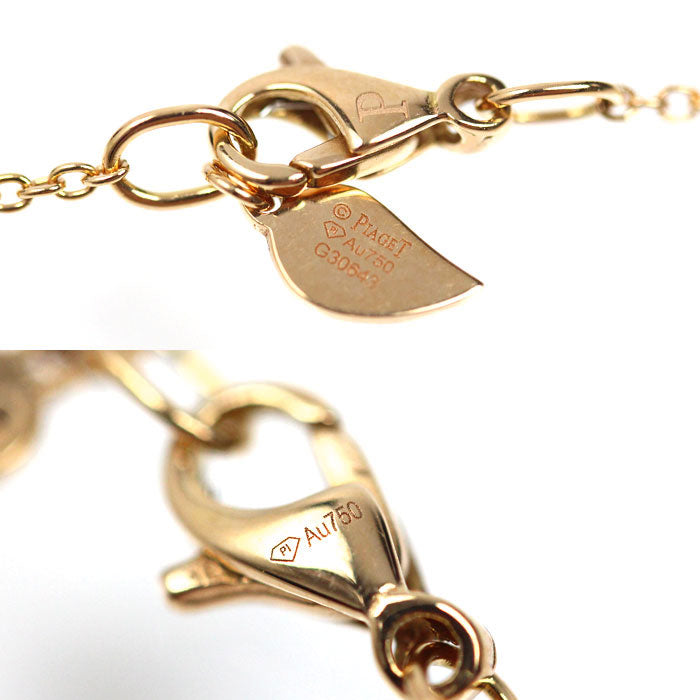 PIAGET ピアジェ K18PG ピンクゴールド ローズ 1P ダイヤ ネックレス G33U0081 ダイヤモンド 4.0g 42cm レディース【中古】【美品】