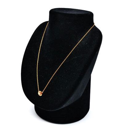 PIAGET ピアジェ K18PG ピンクゴールド ローズ 1P ダイヤ ネックレス G33U0081 ダイヤモンド 4.0g 42cm レディース【中古】【美品】