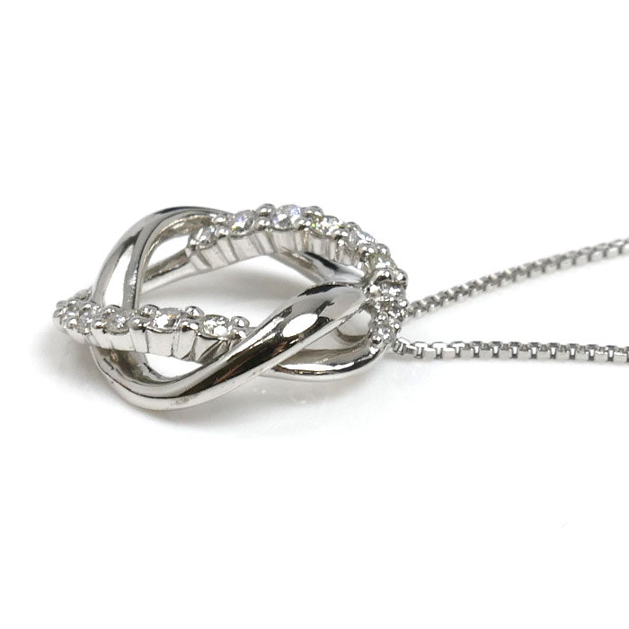 Vendome Aoyama ヴァンドーム青山 Pt950/850 ネックレス ダイヤモンド0.19ct 3.7g 40cm レディース【中古】