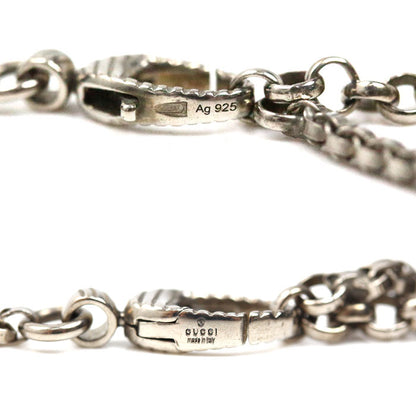 GUCCI グッチ シルバー925 アンガーフォレスト ウルフ ネックレス 54.3g 55cm メンズ【中古】