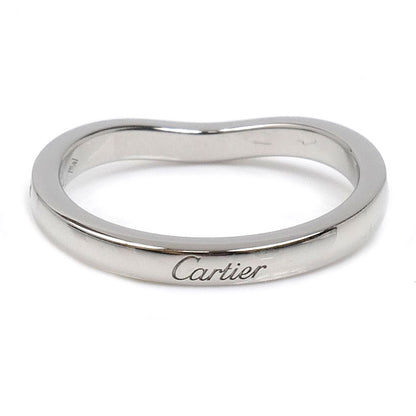 CARTIER カルティエ Pt950プラチナ バレリーナ カーブ ハーフエタニティ リング・指輪 B4093046 ダイヤモンド 6号 46 2.8g レディース【中古】【美品】