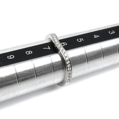 CARTIER カルティエ Pt950プラチナ バレリーナ カーブ ハーフエタニティ リング・指輪 B4093046 ダイヤモンド 6号 46 2.8g レディース【中古】【美品】