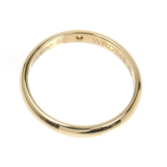 CARTIER カルティエ K18YG イエローゴールド ウェデング 1895 1P ダイヤ リング・指輪 B4057650 ダイヤモンド 10号 50 2.2g レディース【中古】【美品】