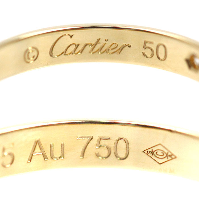 CARTIER カルティエ K18YG イエローゴールド ウェデング 1895 1P ダイヤ リング・指輪 B4057650 ダイヤモンド 10号 50 2.2g レディース【中古】【美品】