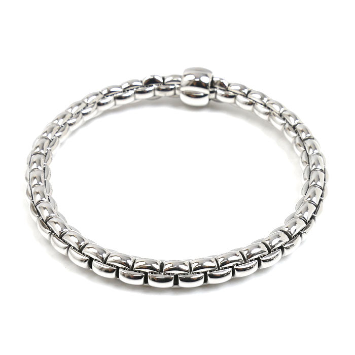 FOPE K18WG ホワイトゴールド フレキシブル FLEX’IT ブレスレット 23.1g 18cm レディース【中古】