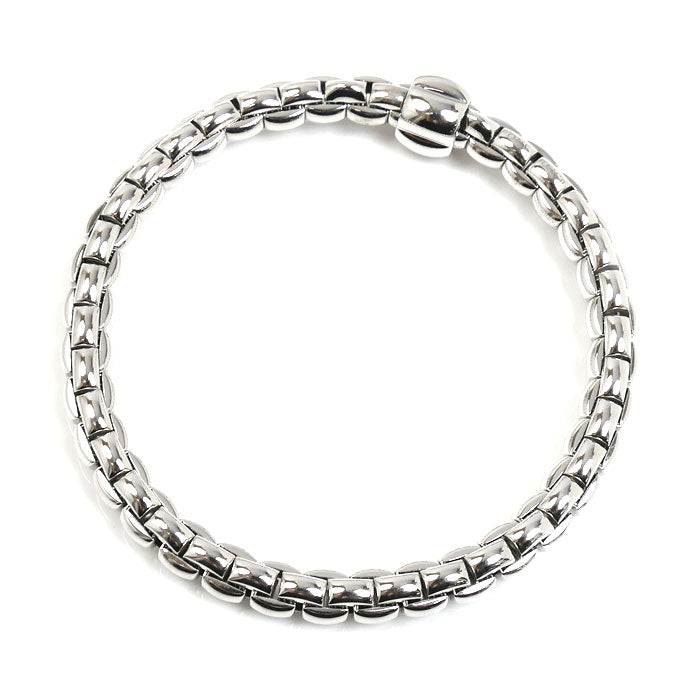 FOPE K18WG ホワイトゴールド フレキシブル FLEX’IT ブレスレット 23.1g 18cm レディース【中古】