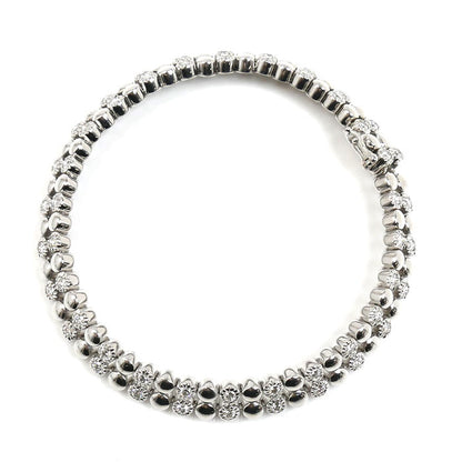 Ponte Vecchio ポンテヴェキオ K18WG ホワイトゴールド テニス ブレスレット ダイヤモンド1.53ct 22.7g 17.0cm レディース【中古】【美品】