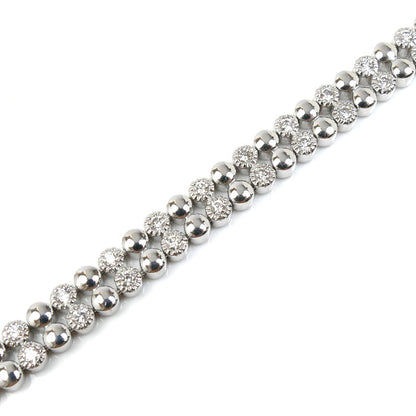 Ponte Vecchio ポンテヴェキオ K18WG ホワイトゴールド テニス ブレスレット ダイヤモンド1.53ct 22.7g 17.0cm レディース【中古】【美品】