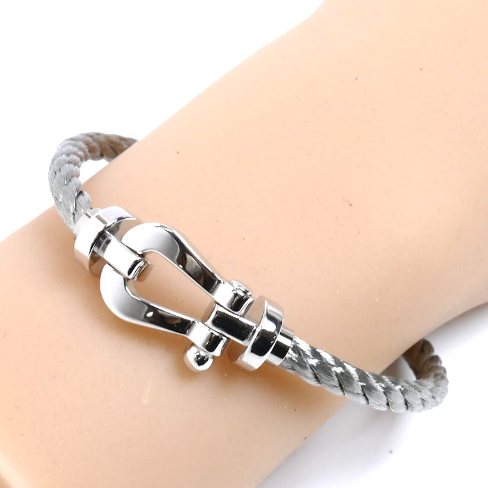 FRED フレッド K18WG/SS フォース10 ラージ ブレスレット 0B0005-6B0109 18.7g 17cm レディース【中古】【美品】