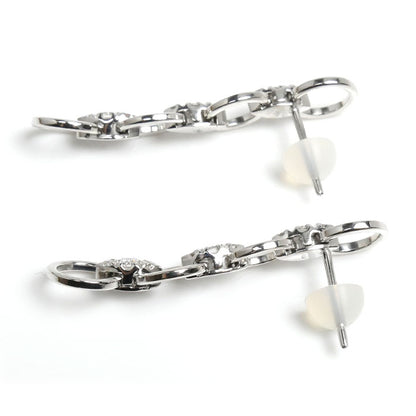 Ponte Vecchio ポンテヴェキオ K18WG ホワイトゴールド ダイヤ ピアス ダイヤモンド0.38ct 5.0g レディース【中古】【美品】