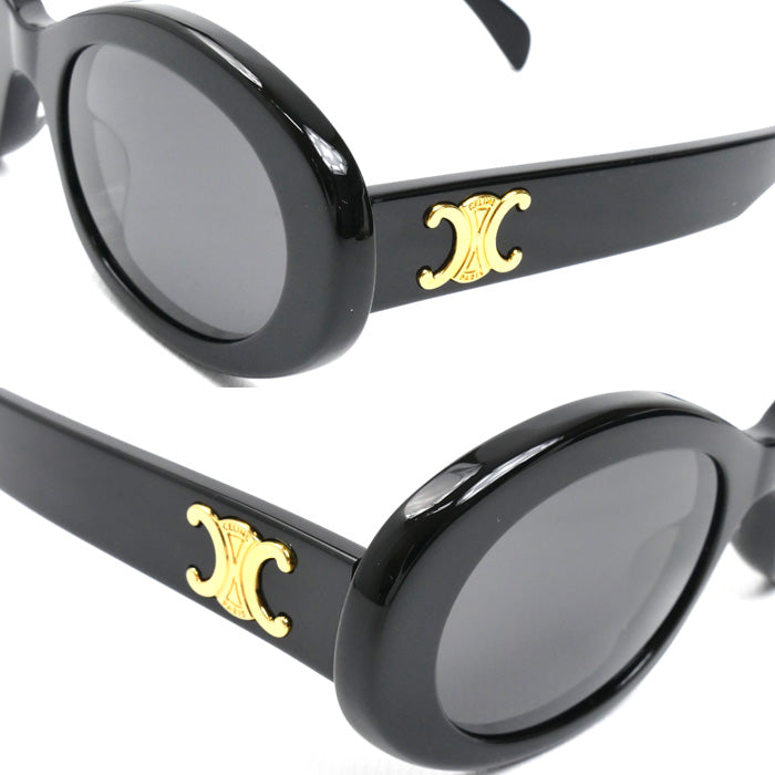 CELINE セリーヌ トリオンフ 01 サングラス ブラック CL40194U 01A /4S194CPLB.38NO ユニセックス【中古】