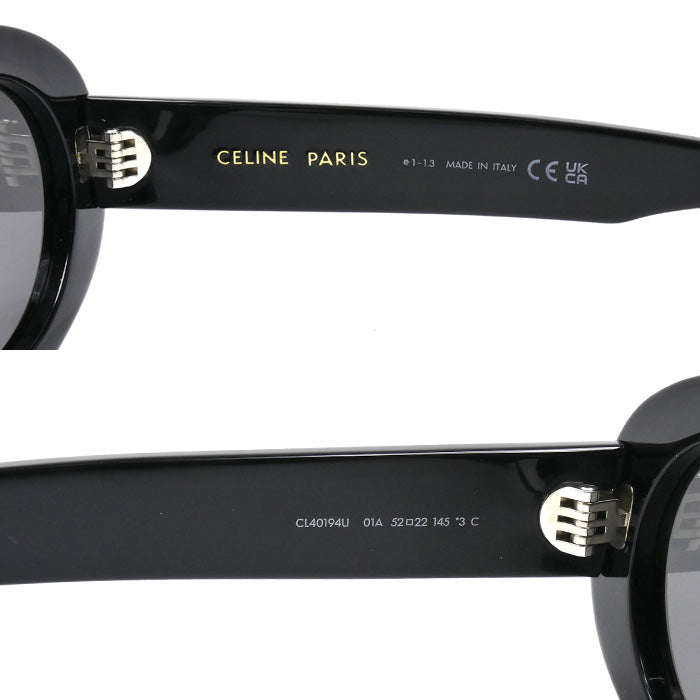 CELINE セリーヌ トリオンフ 01 サングラス ブラック CL40194U 01A /4S194CPLB.38NO ユニセックス【中古】