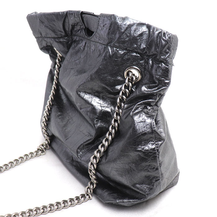 BALENCIAGA バレンシアガ クラッシュ スモール トート トートバッグ グレー 742942 2AATG 1314 レディース【中古】
