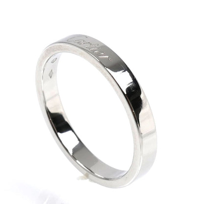 CARTIER カルティエ Pt950プラチナ エングレーブド リング・指輪 14.5号 55 5.5g レディース【中古】【美品】