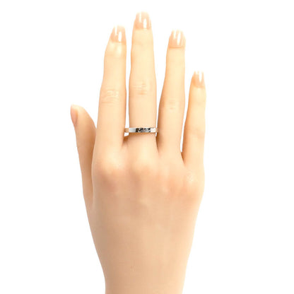 CARTIER カルティエ Pt950プラチナ エングレーブド リング・指輪 14.5号 55 5.5g レディース【中古】【美品】