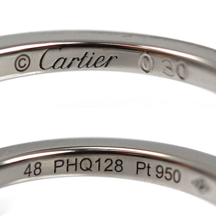 CARTIER カルティエ Pt950プラチナ バレリーナ リング・指輪 CRN4198048 ダイヤモンド0.30ct 8号 48 4.5g レディース【中古】【美品】