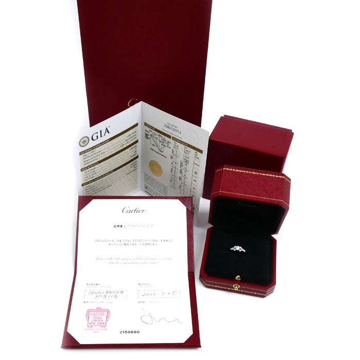CARTIER カルティエ Pt950プラチナ バレリーナ リング・指輪 CRN4198048 ダイヤモンド0.30ct 8号 48 4.5g レディース【中古】【美品】