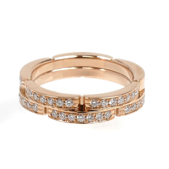 CARTIER カルティエ K18PG ピンクゴールド マイヨンパンテール ハーフダイヤ リング・指輪 B4098850 ダイヤモンド 10号 50 5.8g セミパヴェセッティング レディース【中古】【美品】