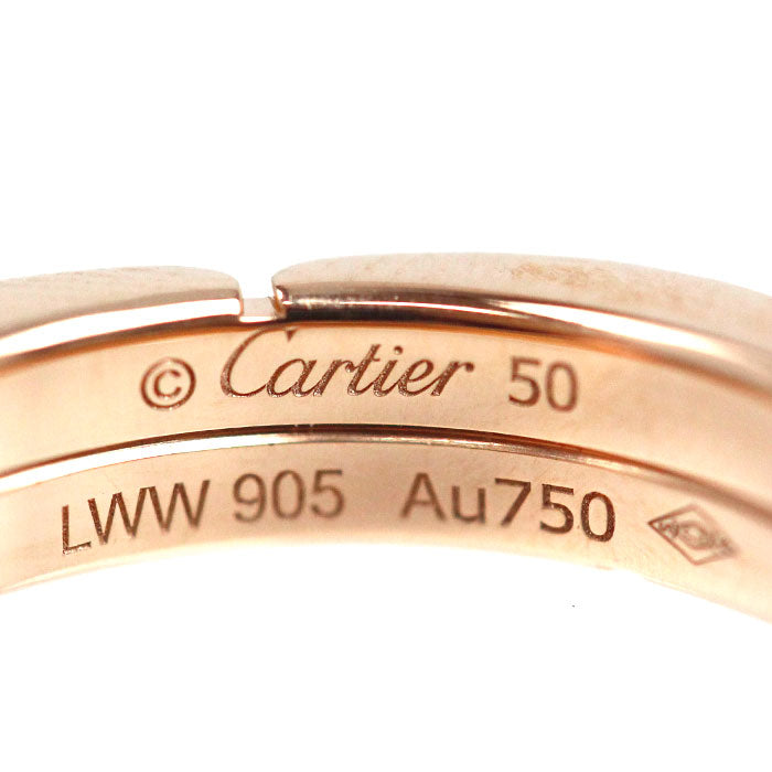 CARTIER カルティエ K18PG ピンクゴールド マイヨンパンテール ハーフダイヤ リング・指輪 B4098850 ダイヤモンド 10号 50 5.8g セミパヴェセッティング レディース【中古】【美品】
