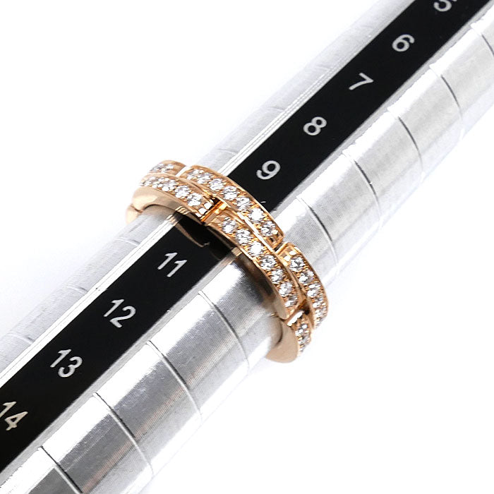 CARTIER カルティエ K18PG ピンクゴールド マイヨンパンテール ハーフダイヤ リング・指輪 B4098850 ダイヤモンド 10号 50 5.8g セミパヴェセッティング レディース【中古】【美品】