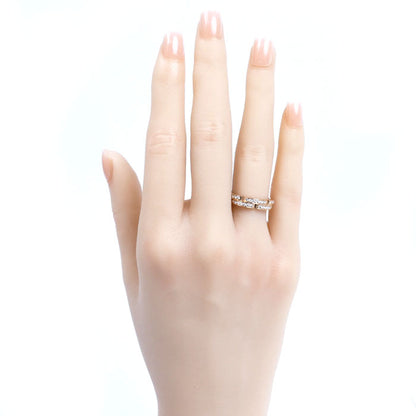 CARTIER カルティエ K18PG ピンクゴールド マイヨンパンテール ハーフダイヤ リング・指輪 B4098850 ダイヤモンド 10号 50 5.8g セミパヴェセッティング レディース【中古】【美品】