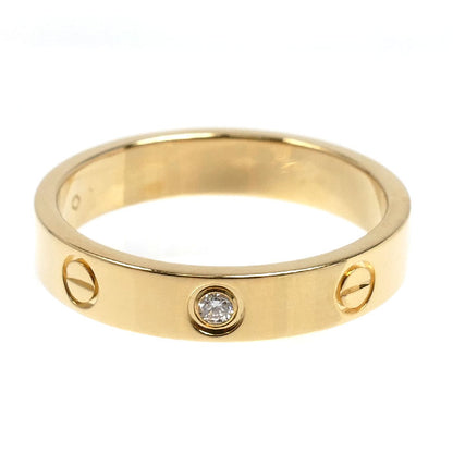 CARTIER カルティエ K18YG イエローゴールド ミニラブ 1P ダイヤ リング・指輪 B4056156 ダイヤモンド 15.5号 56 4.8g レディース【中古】【美品】