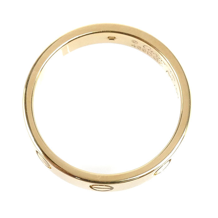 CARTIER カルティエ K18YG イエローゴールド ミニラブ 1P ダイヤ リング・指輪 B4056156 ダイヤモンド 15.5号 56 4.8g レディース【中古】【美品】
