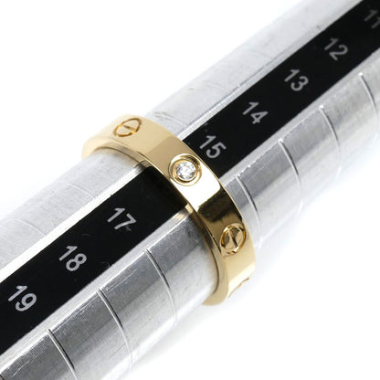 CARTIER カルティエ K18YG イエローゴールド ミニラブ 1P ダイヤ リング・指輪 B4056156 ダイヤモンド 15.5号 56 4.8g レディース【中古】【美品】