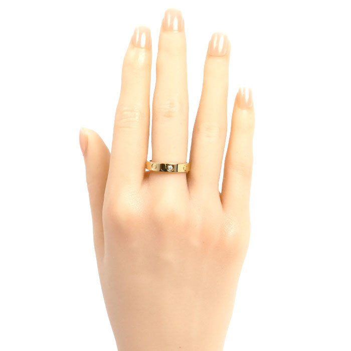 CARTIER カルティエ K18YG イエローゴールド ミニラブ 1P ダイヤ リング・指輪 B4056156 ダイヤモンド 15.5号 56 4.8g レディース【中古】【美品】