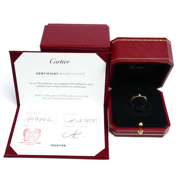 CARTIER カルティエ K18YG イエローゴールド ミニラブ 1P ダイヤ リング・指輪 B4056156 ダイヤモンド 15.5号 56 4.8g レディース【中古】【美品】