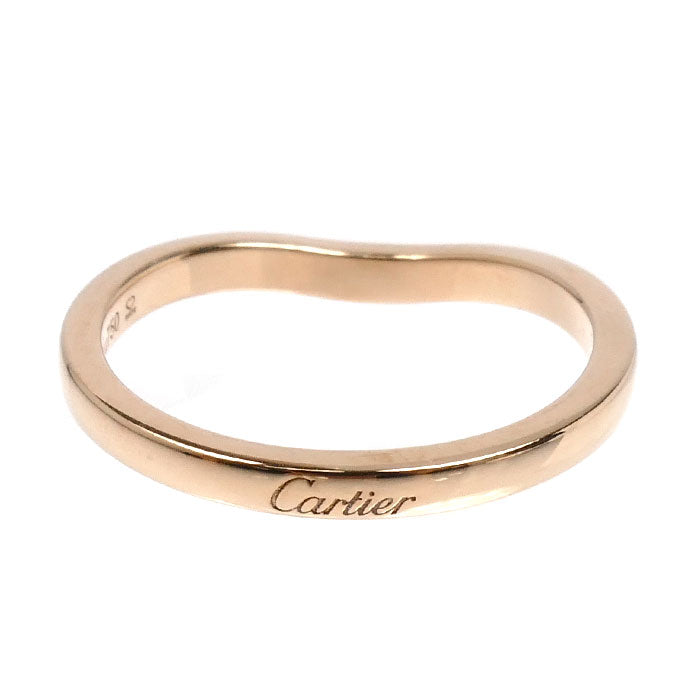 CARTIER カルティエ K18PG ピンクゴールド バレリーナ カーブ ウェデング リング・指輪 B4098551 10.5号 51 2.4g レディース【中古】【美品】