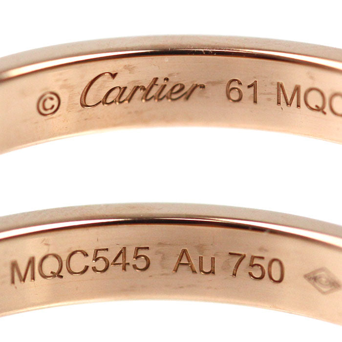 CARTIER カルティエ K18PG ピンクゴールド ウェディング リング・指輪 B4087261 20.5号 61 4.3g メンズ【中古】【美品】