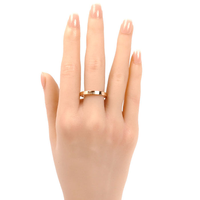 CARTIER カルティエ K18PG ピンクゴールド ウェディング リング・指輪 B4087261 20.5号 61 4.3g メンズ【中古】【美品】