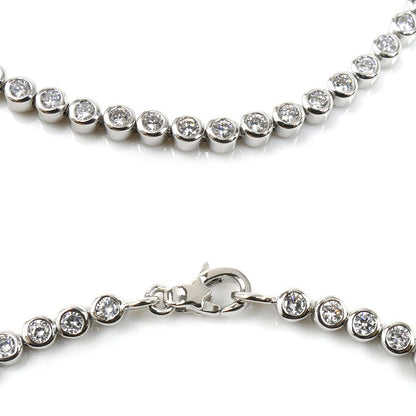 STAR JEWELRY スタージュエリー K18WG ホワイトゴールド ダイヤ ブレスレット ダイヤモンド 7.2g 17.5cm レディース【中古】【美品】