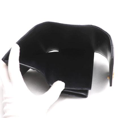 SAINT LAURENT サンローラン モノグラム マルチフォールドウォレット 三つ折り財布 ブラック 692061 BOW01 1000 レディース【中古】